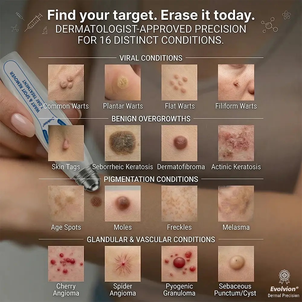 Evolvion® 𝟕-𝐃𝒂𝘆 𝐒𝗸𝐢𝐧 𝐓𝒂𝗴 & 𝐒𝐩𝙤𝐭 𝐄𝐫𝒂𝐬𝙚𝐫 Painless & Scar-Free Advanced Imperfection Remova𝗜 Ro𝗜𝗜erba𝗜𝗜 Pen