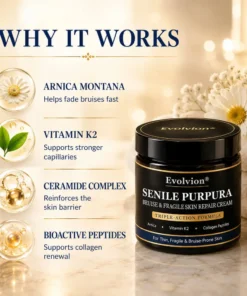 Evolvion® Senile Purpura, Bruise & Fragile Skin Repair Cream