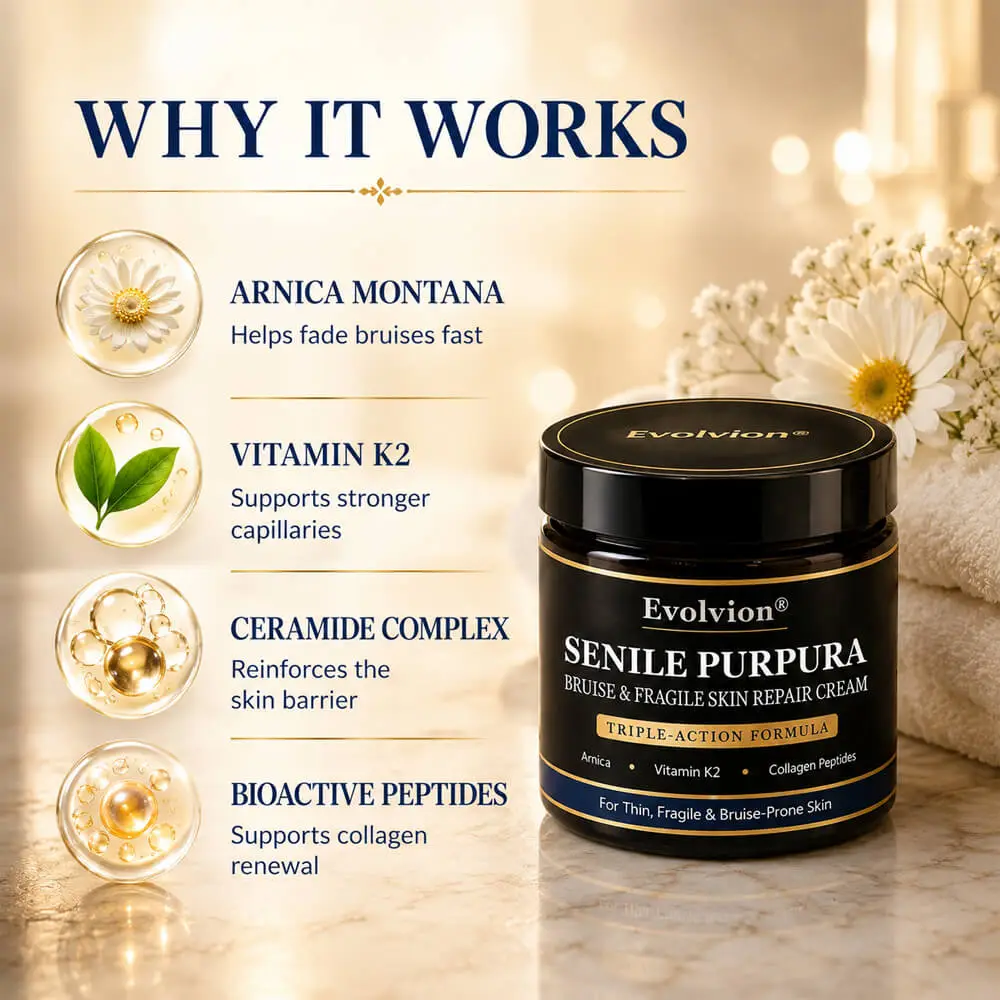 Evolvion® Senile Purpura, Bruise & Fragile Skin Repair Cream